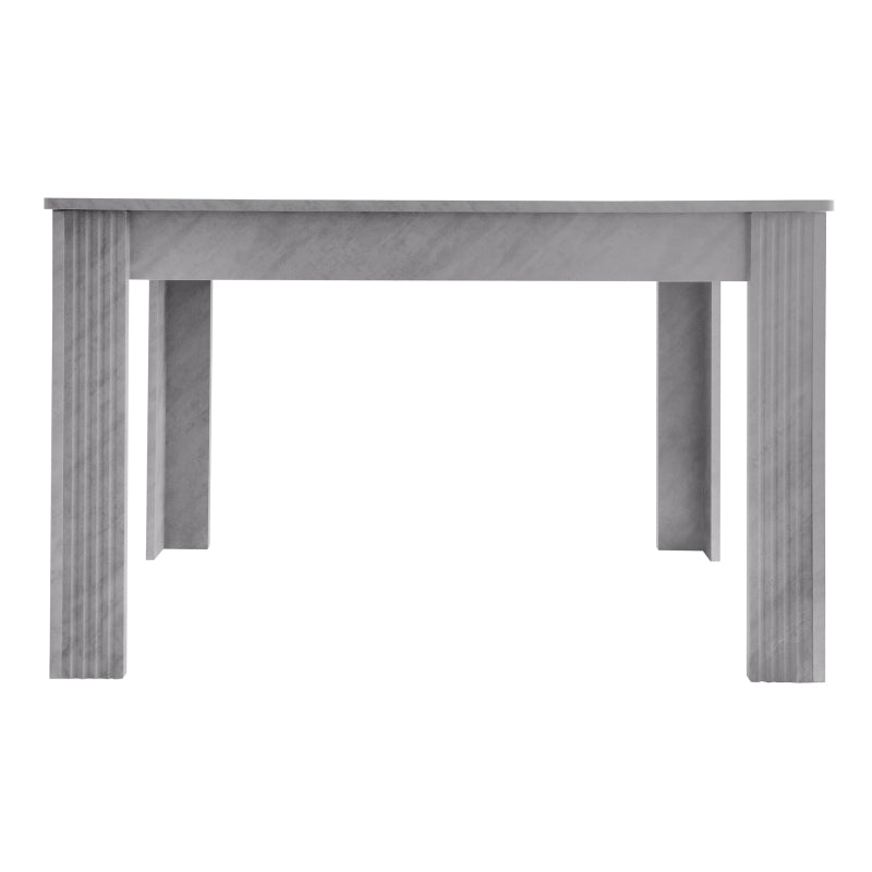 Modern einfacher Esstisch, Robuster Esstisch, Tisch mit vier Beinen, Beton-Optik