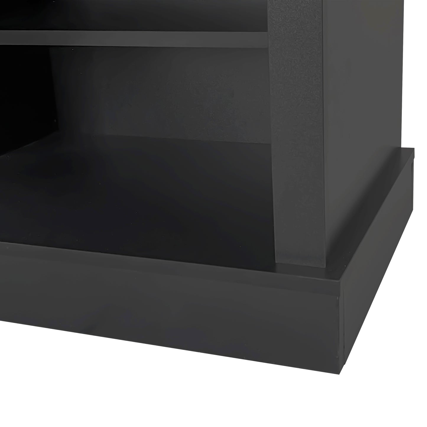 Garderoben-Set mit Bank und Schuhablage, rechteckige Aufbewahrung & Regale Garderobe für Flur, Schwarz