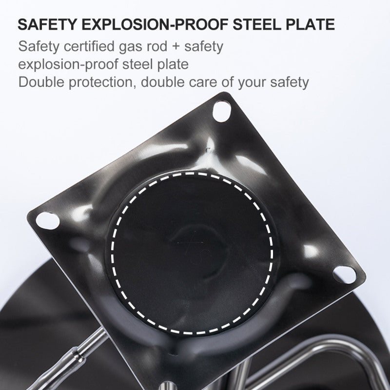 Barhocker aus schwarzem Titan-Edelstahl, moderner Barstuhl aus Leder mit Rückenlehne, drehbar und höhenverstellbar, Brown