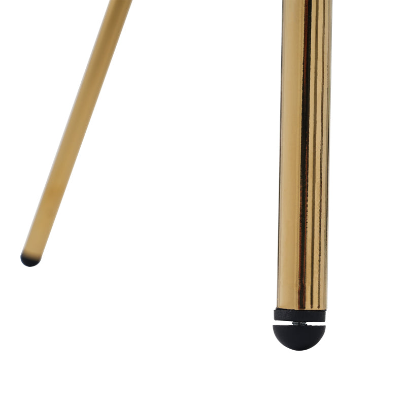 Freizeitstuhl, einzeln, Esszimmerstuhl, Ankleide Stuhl, mit vier Stützbeinen aus Metall, Kaninchendaunenimitat, beige