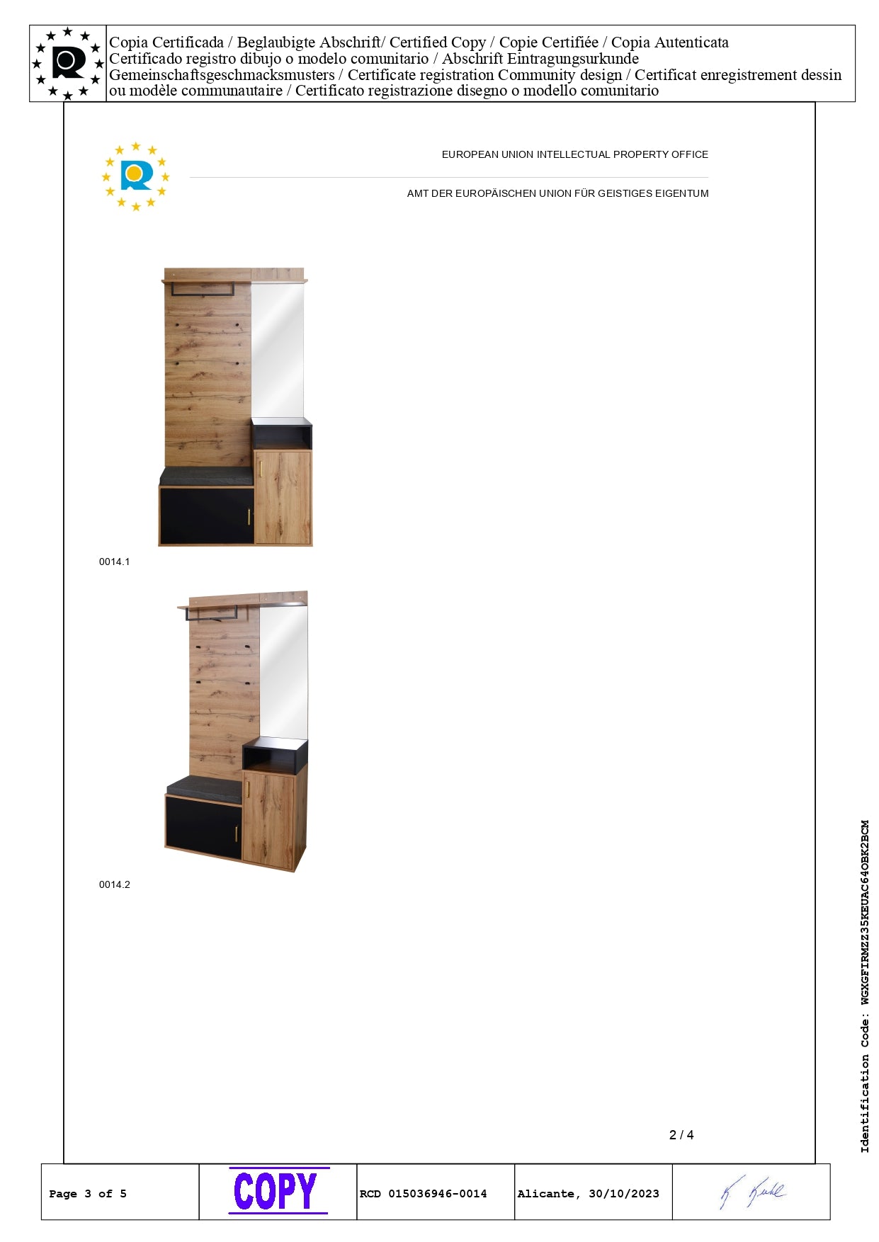 Garderoben-Set,mit 4 Kleiderhaken, Spiegel, Schuhschrank, Wandgarderobe, oberes Ablagefach, Flurgarderobe Sitzbank
