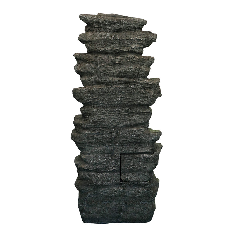 40inches High Outdoor Rock Water Fountain for Home Garden Decor