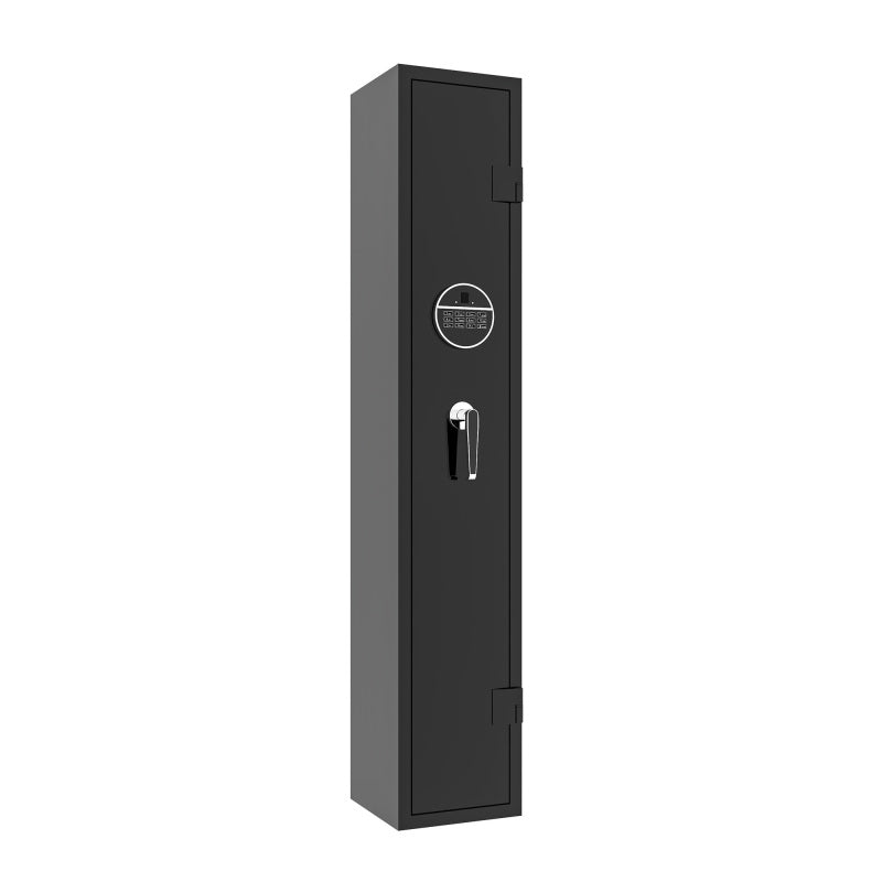 Gewehrschrank für 5 Langwaffen, Gewehrsafe für Gewehre und Pistolen, Schrotflinten-Safe, Schnellzugriff. Geeignet zur sicheren Aufbewahrung von Langwaffen und Schuss. H 138 cm × B 30 cm × T 30 cm