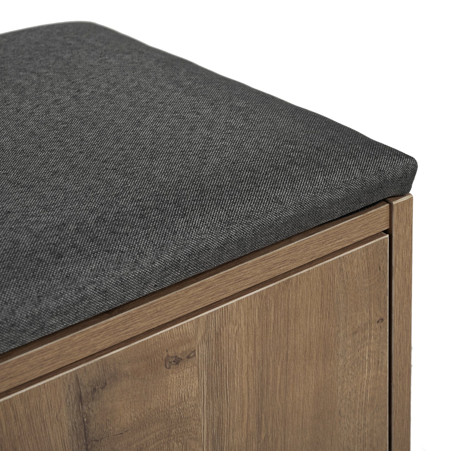 Moderner Schuhbänke mit Holzmaserung, Schuhschrank