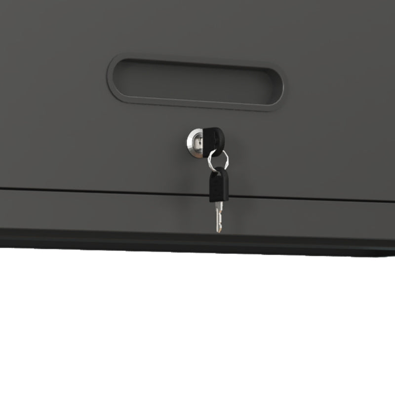 Vielseitiger Metall-Wandschrank, wandmontierter Nutzschrank mit verschließbarer Tür, aufgehängtes Stahlwerkzeugkabinett, Geeignet für Garage, Keller, Werkstatt und Küche, H34,5 cm × B75 cm × T30 cm