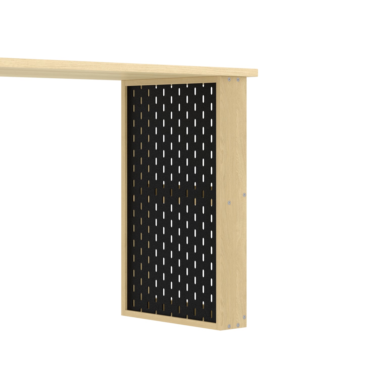 Multifunktionaler Bürotisch, Sechsfach-Lagerschrank + Ablage, super belastbar, veränderbare Form, Natural