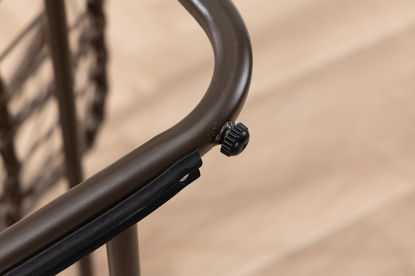 Outdoor Rattan Rocking Chair,Padded Cushion Rocker Recliner Chair Outdoor for Front Porch, Living Room, Patio, Garden, Gray