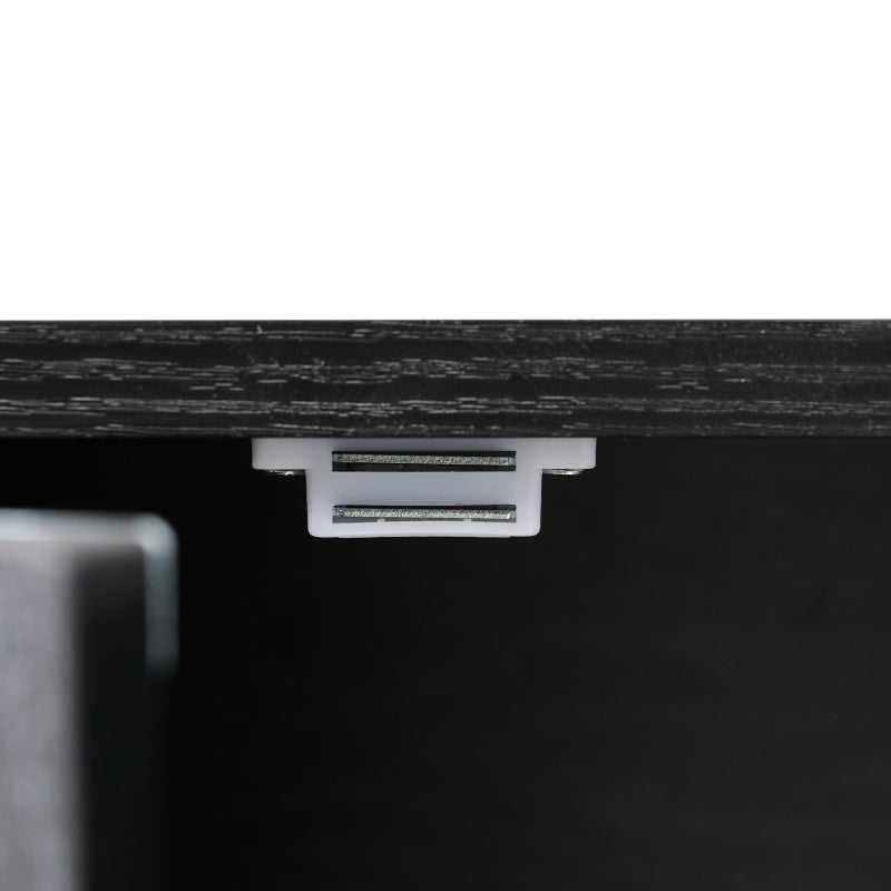 Sideboard mit Glastüren aus Rattan, halbrunde Tür, hochwertige Aufbewahrungsmöbel