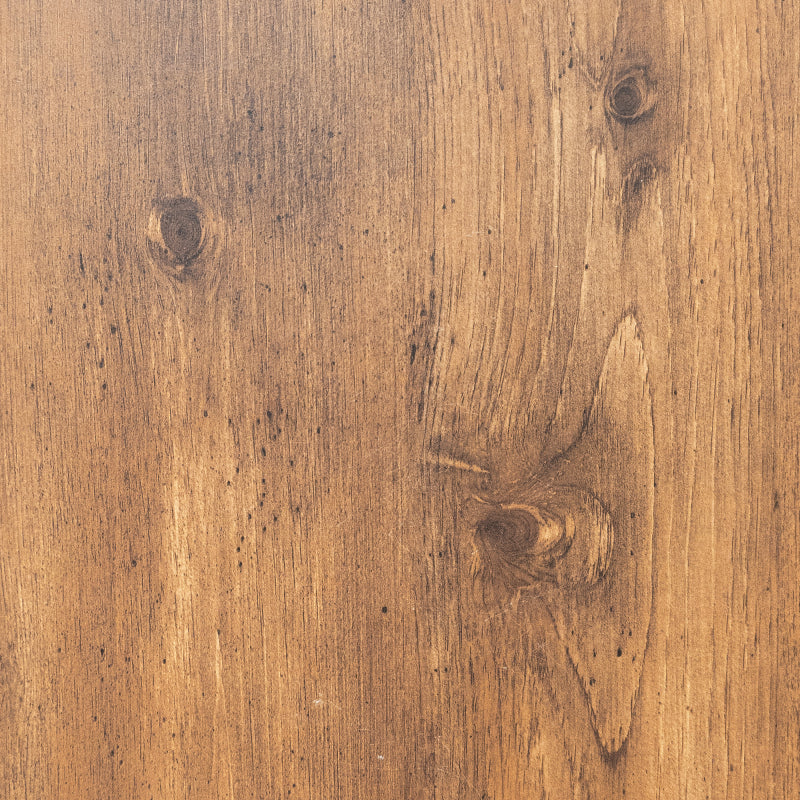 120 cm Schwarzer und Holzfarbener Sideboard - Moderner Stil, Zwei Türen und Drei Schubladen