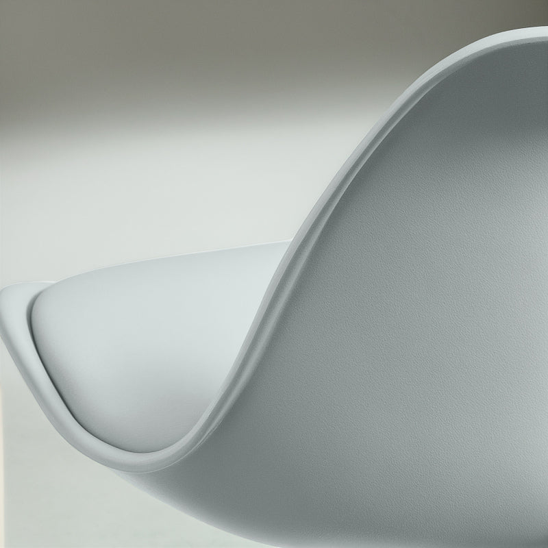 Barhocker 2er Set, Gepolstert Barstuhl mit Stahlgestell, Lehne, Höhenverstellbar Küchenstühle mit Fußstütze 360° Drehbar, Grau