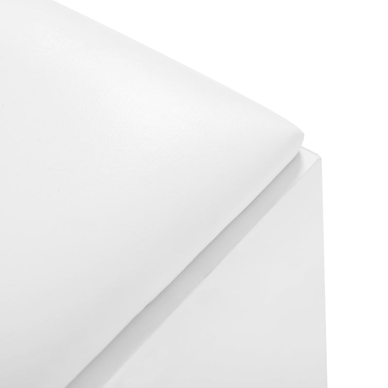 4-in-1 Schminktisch,Make-up Tisch,mit Ganzkörperspiegel und drehbarem Tischspiegel, Weiß