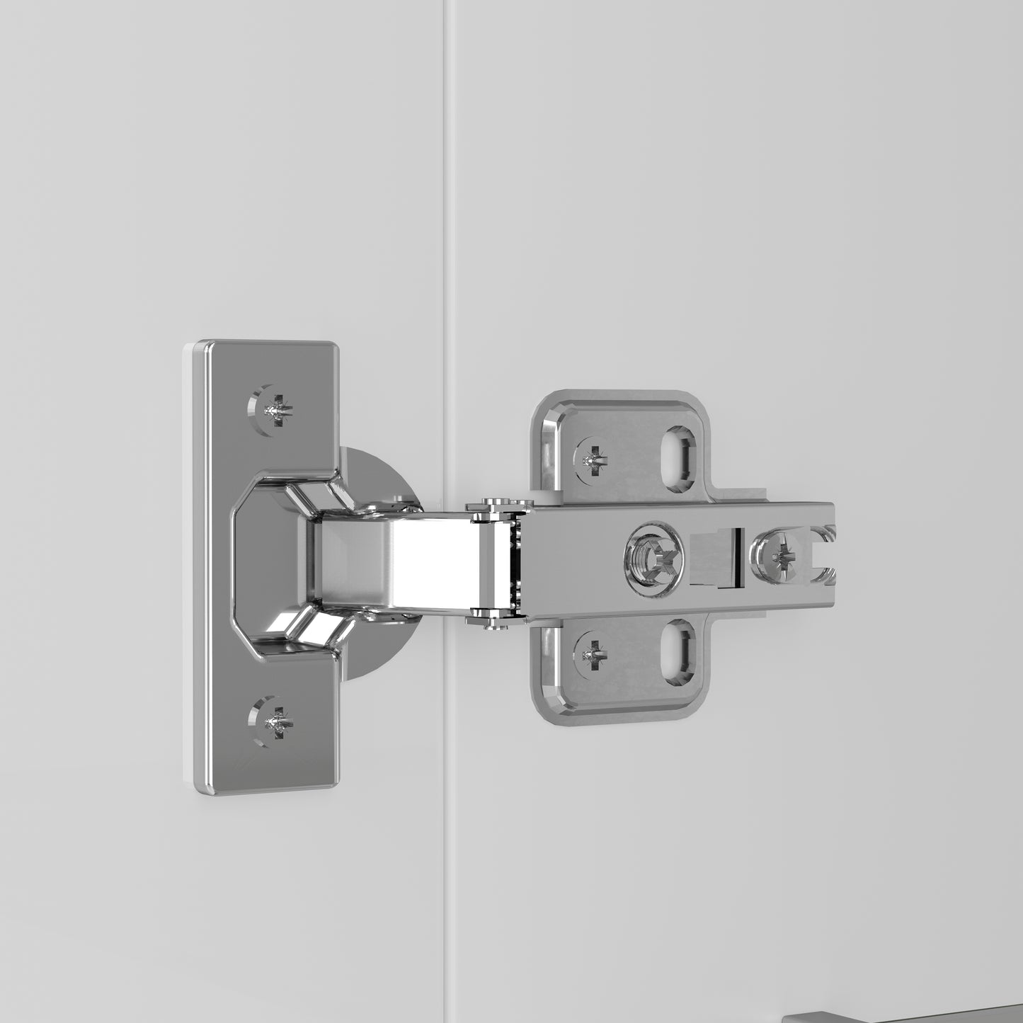 multifunktionale Vitrine, Glastrennwand, LED-Farbwechsel Licht, schlichtes Design, weiß