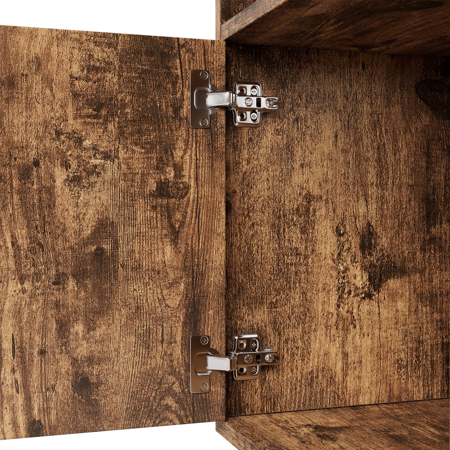 Bücherregal, LED-Farbwechsel-Ambientelicht, Fernbedienung, einfache Form, braun