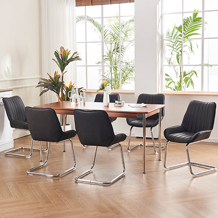 Sorgfältig ausgewählte Küche Wohnzimmer Esszimmer Stühle aus Kunstleder Material für leichtere Wartung! (Satz von 2)