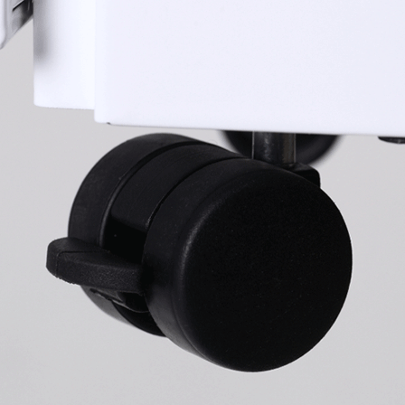 3 Drawer Mobile File Cabinet Under Desk Office,Simple Style Versatile Storage Cabinet for Legal/Letter/A4 Files, 5 Wheel Design Anti-Tilting Cold Rolled Steel Waterproof Moisture-Proof White