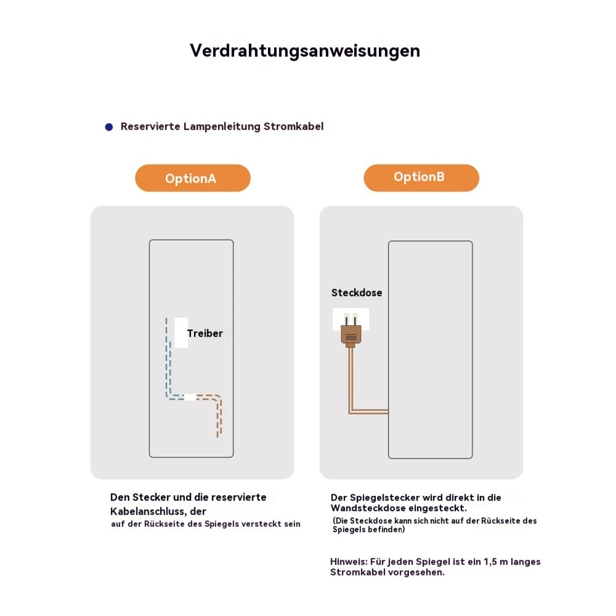 LED Standspiegel 163x54 cm – dimmbar, Aluminiumrahmen, 3 Lichtfarben, Wand- & Bodenmontage, Schwarz