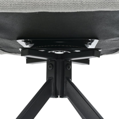 2 Drehbare Stühle nach Anthropometrie, perfekt für Küche und Esszimmer, Grau