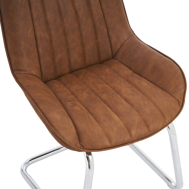 Sorgfältig ausgewählte Küche Wohnzimmer Esszimmer Stühle aus Kunstleder Material für leichtere Wartung! (Satz von 2)