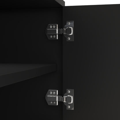 TV-Schrank, lowboard mit strukturierten Türen, goldenen Verzierungen, goldenen runden Beinen, inklusive Einlegeböden, push-to-open