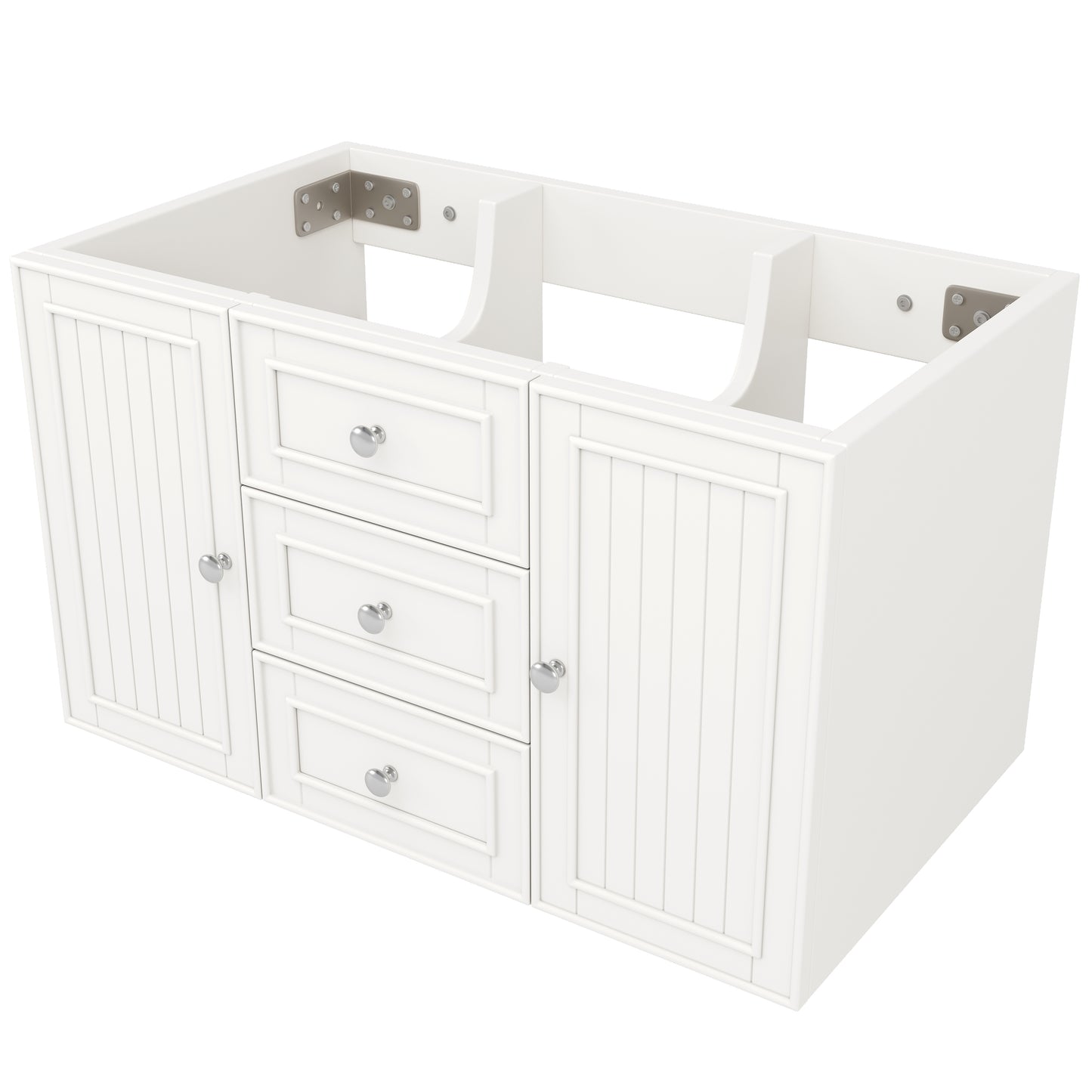 Badezimmerschrank mit Waschbecken,weiß