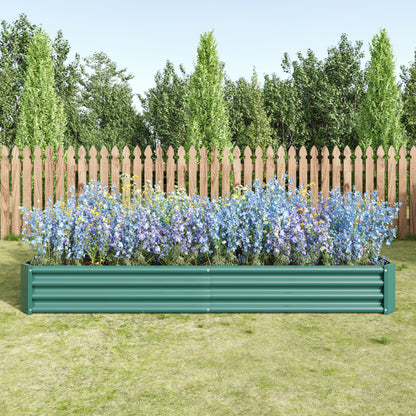 Hochbeet Metall Pflanzenbeet, Hochbeete für Garten aus robustem Stahlblech mit stabilem Design, Rostschutz und Langer Haltbarkeit, Hochbeet Bausatz ohne Boden, Ideal für Gemüse, Kräuter & Blumen Anthr