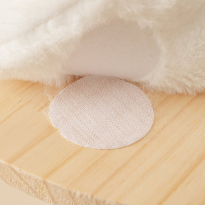 Designer Katzenklettergerüst aus Massivholz - 98 cm hoch, 3-stufiges Sprungbrett, abnehmbare Kissen und Spielbälle, Wolkenoptik-Imitation - Natürlich, umweltfreundlich, nachhaltige Nutzung, Katzenklet