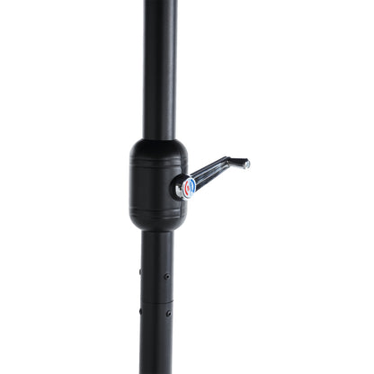 14.8 Ft Double Sided Outdoor Umbrella Rectangular Large with Crank (Navy blue)(No Base)