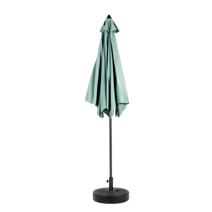 14.8 Ft Double Sided Outdoor Umbrella Rectangular Large with Crank (Light Green)(No Base)