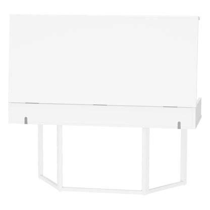 Faltbarer Schreibtisch – Multifunktional, klappbar, mit europäischen Steckdosen, Clamshell-Design zum Verstecken von Unordnung auf dem Schreibtisch