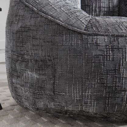 Sitzsack Sofa Stuhl für Erwachsene mit Fußstütze, Grau