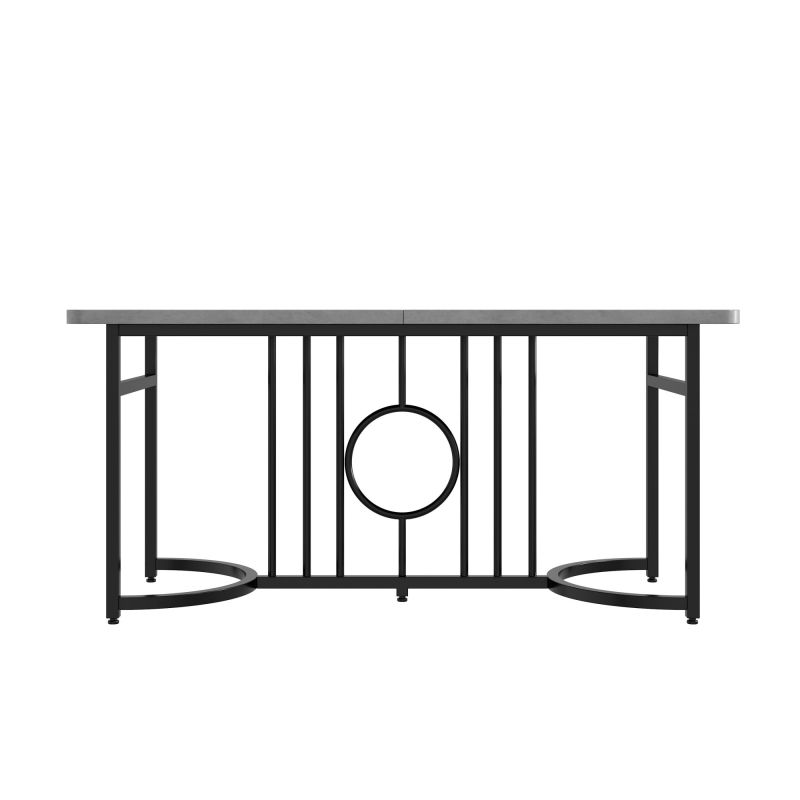 Moderner minimalistischer Esstisch, 158 x 76 x 75 cm, Betonoptik