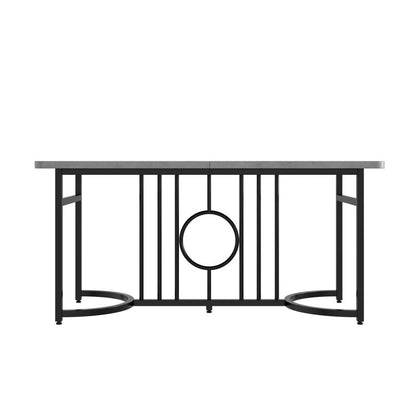 Moderner minimalistischer Esstisch, 158 x 76 x 75 cm, Betonoptik