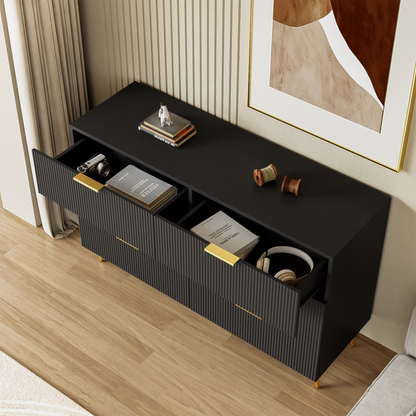 Elegantes Sideboard mit modernem Design, Kommode mit Schubladen und viel Stauraum