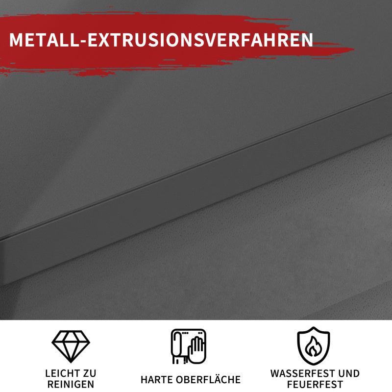 H198cm Schwerlastregal 5 Ebenen – Metall Lagerregal 650kg Tragkraft, Höhenverstellbares Industrieregal für Garage, Keller & Werkstatt, Schwarz, H198cm × B120cm × T45.7cm