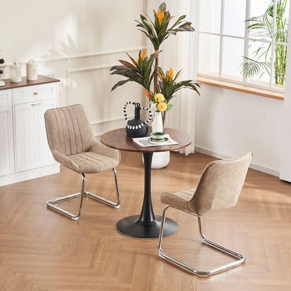 Sorgfältig ausgewählte Küche Wohnzimmer Esszimmer Stühle aus Kunstleder Material für leichtere Wartung! (Satz von 2)