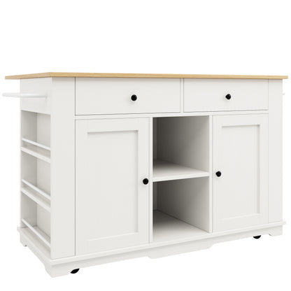 Kücheninsel, Küchenwagen mit Steckdosenleiste ausgestattet, Küchenschrank, Servierwagen mit arbeitsplatte, buffetschrank, Speisewagen mit Holzmaserung, buffetschrank,weiß