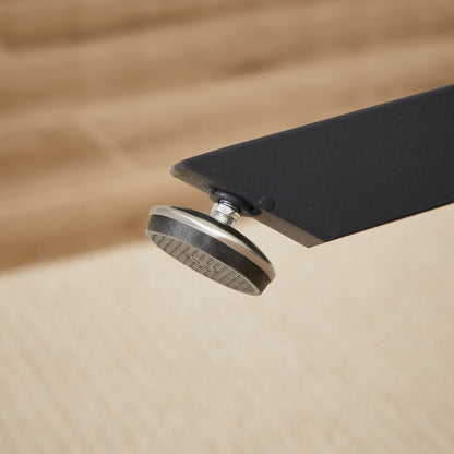 Esstisch Rund 90 cm Schwarz, Glastisch mit Gehärtetem Glas & Metallbeinen, Modernes Design