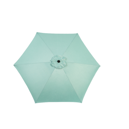 14.8 Ft Double Sided Outdoor Umbrella Rectangular Large with Crank (Light Green)(No Base)