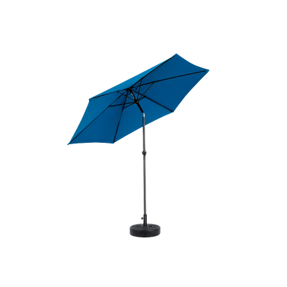 14.8 Ft Double Sided Outdoor Umbrella Rectangular Large with Crank (Blue)(No Base)