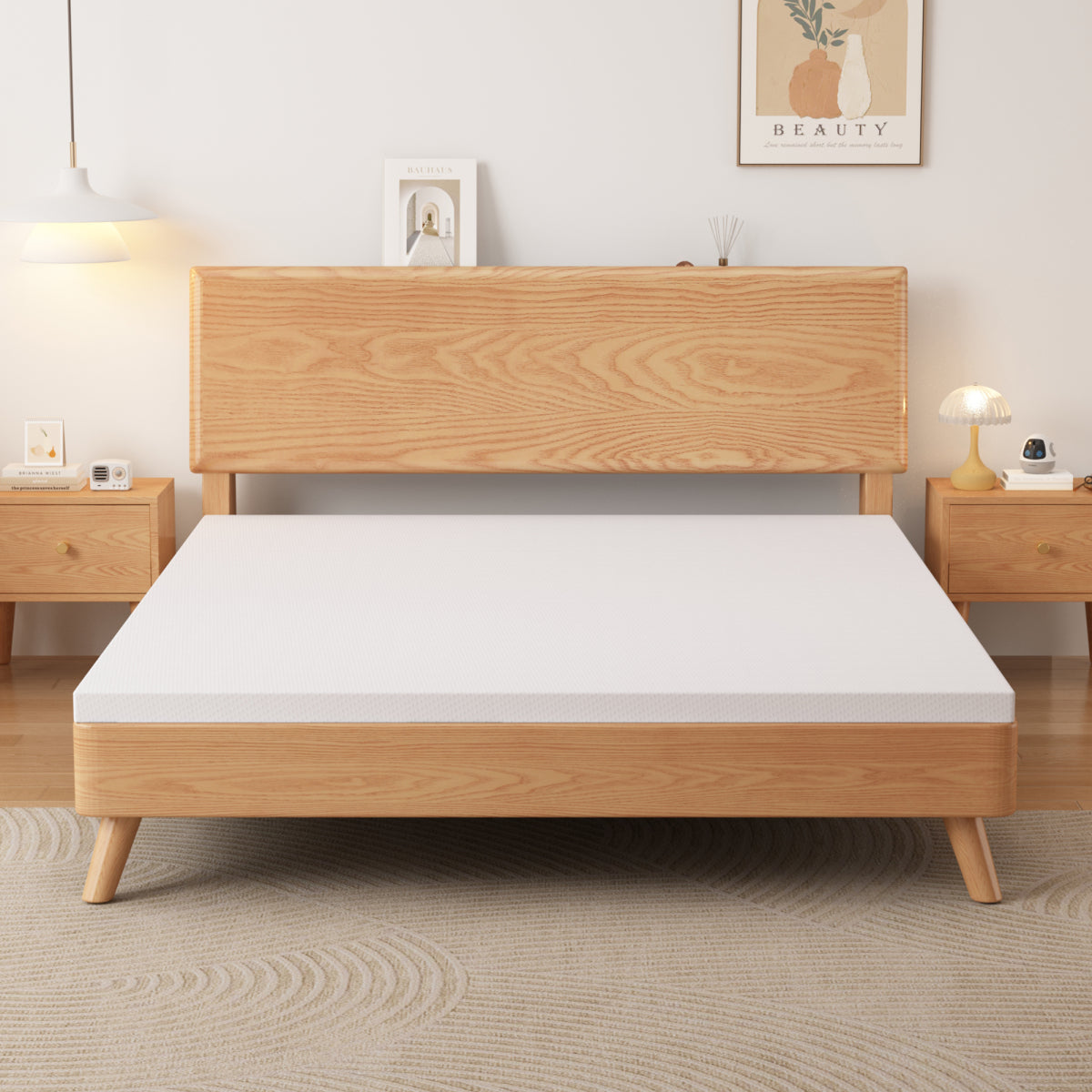 Schaumstoff-Matratze/Topper 180x200 cm, H3, 5 cm Höhe, Öko-TEX, Waschbar