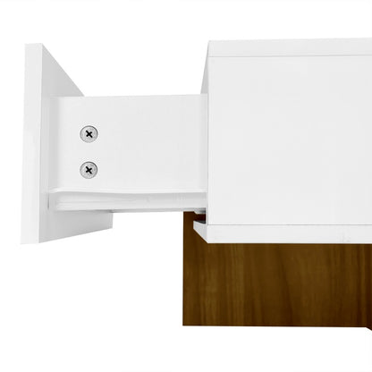 Hochglanz-Couchtisch, Tisch mit 4 Schubladen, einzigartige Farbabstimmung und Liniendesign, Stauraum unten. 78*78*34,8cm