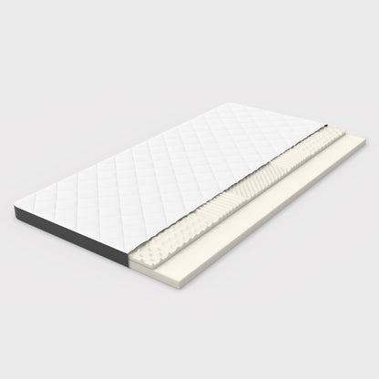 Matratzentopper 90x200 cm, 7 Zonen, H3, 7cm Höhe, Öko-TEX, Ergonomisch
