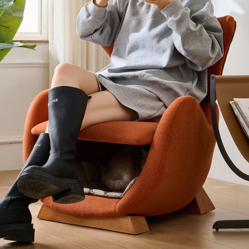 Designer-Loungesessel im Walhai-Look – haustierfreundlicher Loungesessel, bietet Katzen und kleinen Hunden einen Rückzugsort,anti-Katzen-Kratz-Stoff