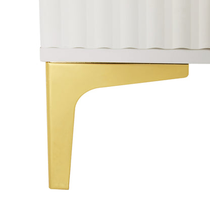 Garderobenset mit Bank, multifunktionale Aufbewahrungsbank, offene Aufbewahrung,6 goldene Haken und Füße, geeignet für Flur, Wohnzimmer, weiß, B120/D40/H191.5CM