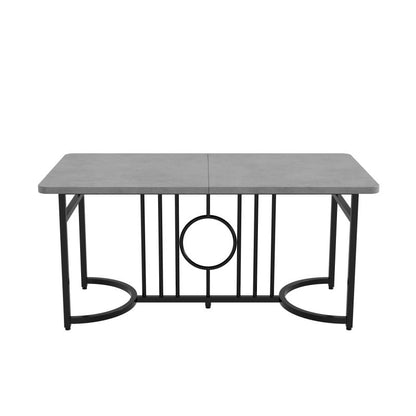 Moderner minimalistischer Esstisch, 158 x 76 x 75 cm, Betonoptik