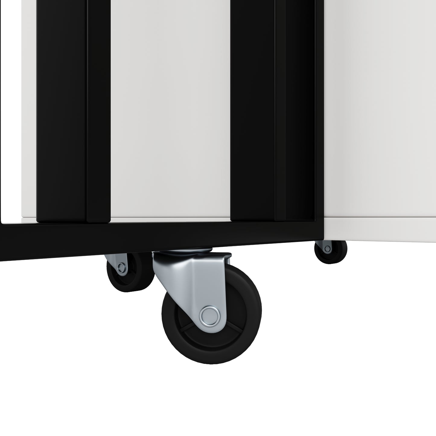 Tragbarer Esstisch, klappbare Tischplatte, marmorierte Tischplatte, geeignet für Esszimmer, Wohnzimmer, verstellbare Trennwände, großes Staufach, 6 Rollen (2 feststellbar), schwarze Tischbeine