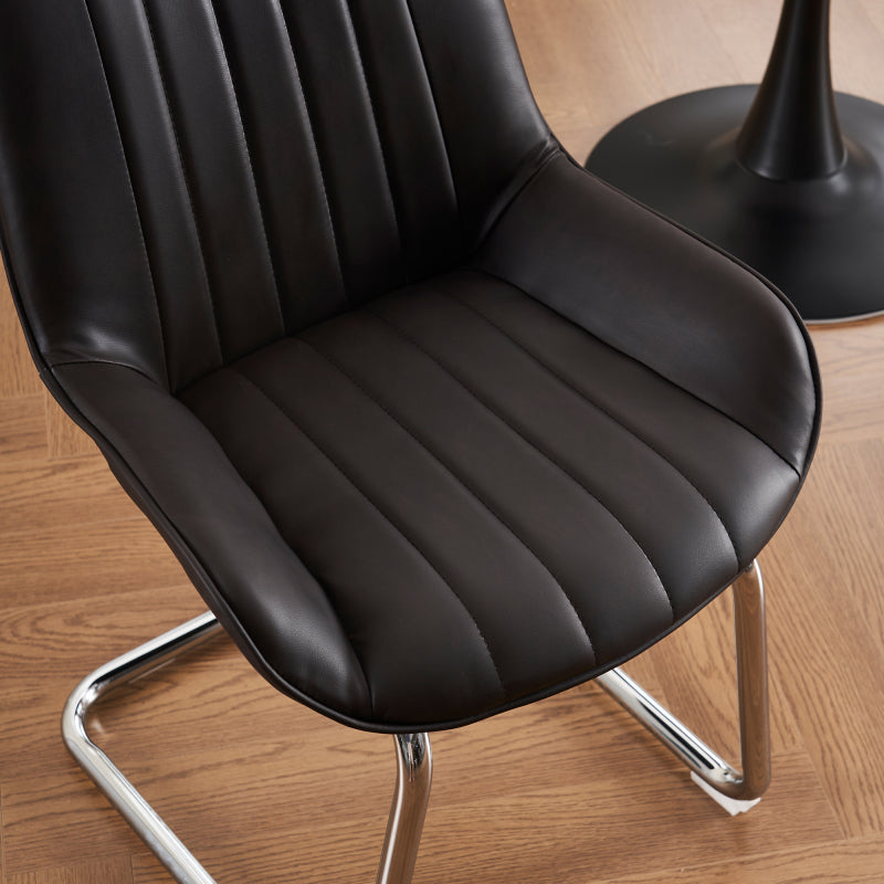 Sorgfältig ausgewählte Küche Wohnzimmer Esszimmer Stühle aus Kunstleder Material für leichtere Wartung! (Satz von 2)