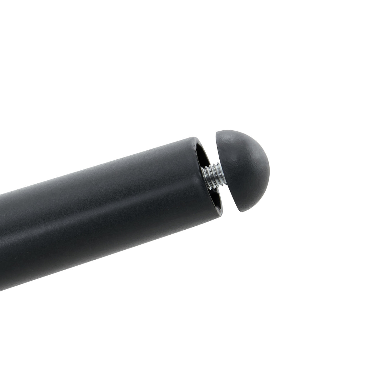 Esszimmerstuhl Samt Hellgrau, Kugelketten-Design, Schwarz-Metallbeine, Modern