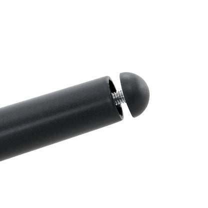 Esszimmerstuhl Samt Hellgrau, Kugelketten-Design, Schwarz-Metallbeine, Modern