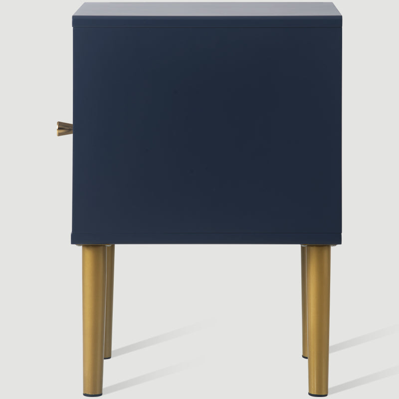Nachttisch,Nachtschrank Beistelltisch,Marineblau, Sofatisch passend zu jedem Bett & Schlafzimmer - H50/B35/T35 cm